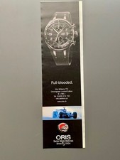 Oris Williams TT Limited Ed. Chronograph 2006 Vintage Watch Ad Werbung Reklame
