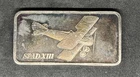 1974 Hamilton Mint SPAD XIII Silver Art Bar HAMILTON MiNT Toned bullion