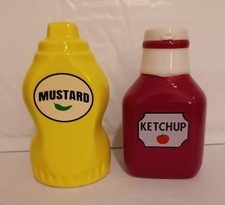 Ketchup And Mustard Salt And Pepper Shakers