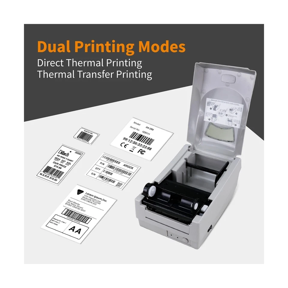 ARGOX OS-214plus Pro Thermal Label Printer 4x6 for Shipping, Barcode, Tags, U... - Image 2 of 4