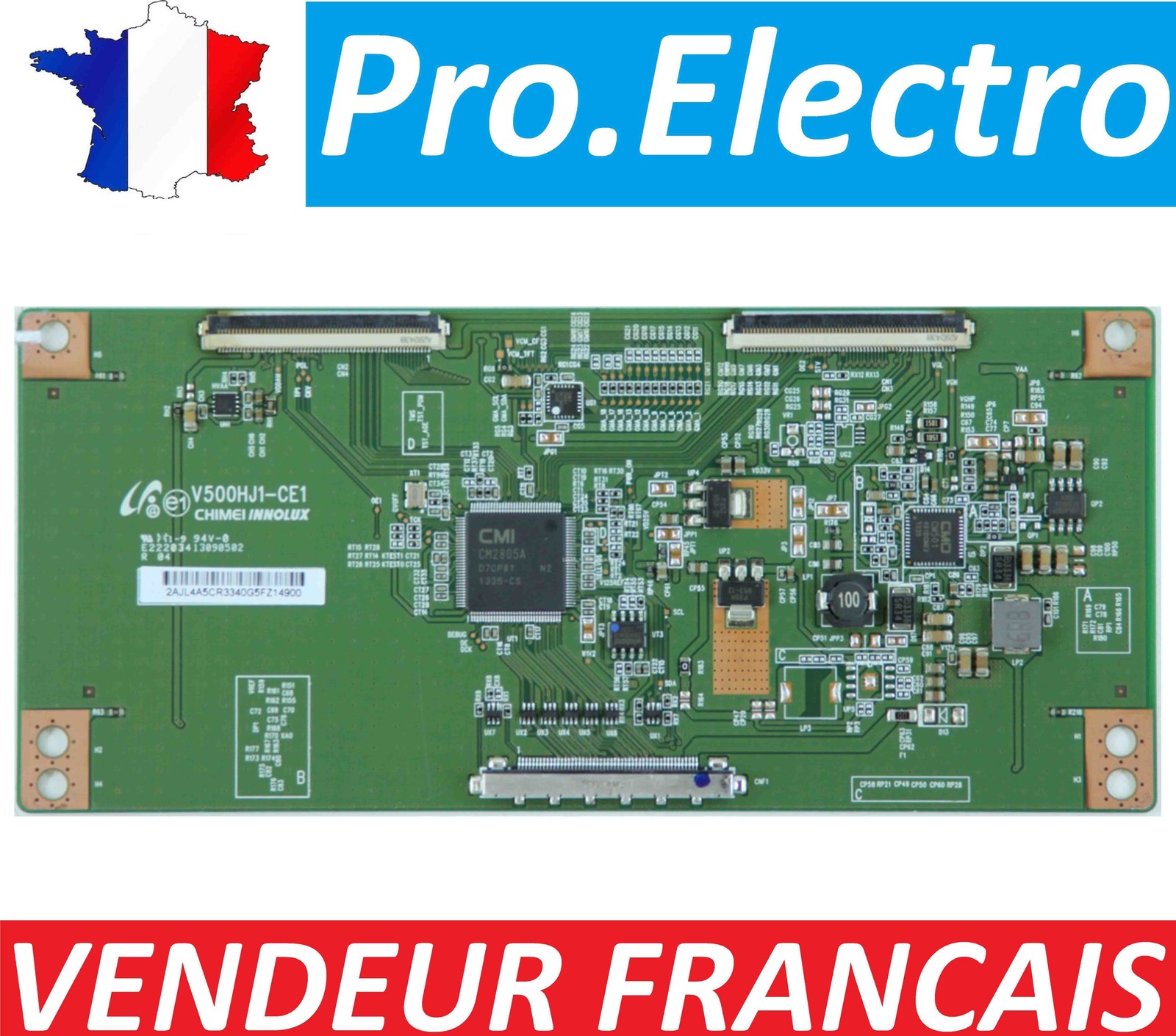 Carte T-Con V500HJ1-CE1 pour dalles Chimei INNOLUX et TV Panasonic L39E6B