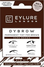 Eyebrow Dye Kit Dark Brown Semi-Permanent Brow Tint Long Lasting