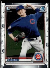 2020 Bowman Draft Chrome #BD-25 Burl Carraway Chicago Cubs 1st Bowman