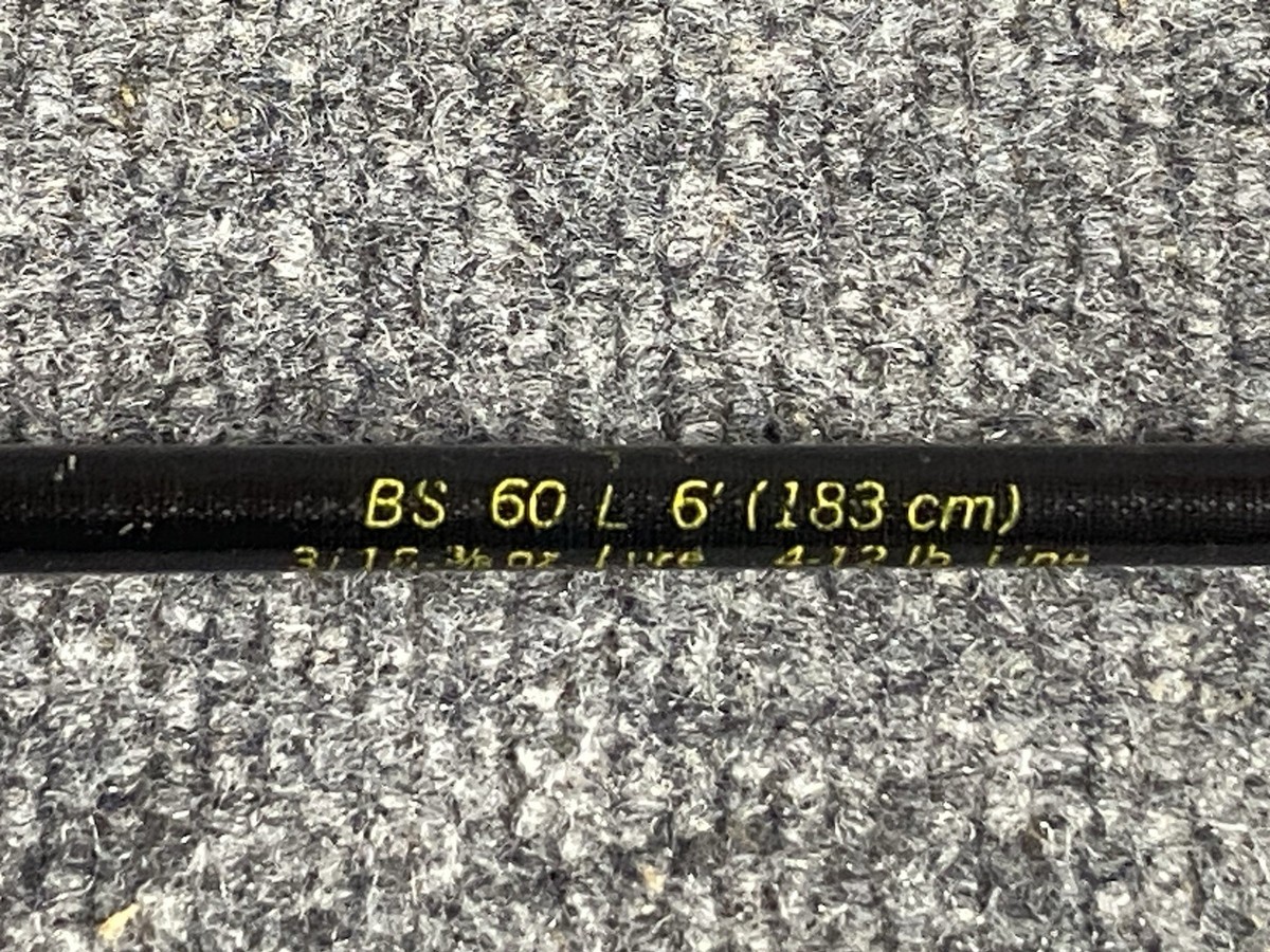 Vintage Fenwick Blackhawk BS-60-L Graphite Spinning Rod 1pc 6