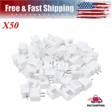 50PCS XH2.54-2P Connector Kit 2.54mm Pin Header & 2P Housing & Terminal US
