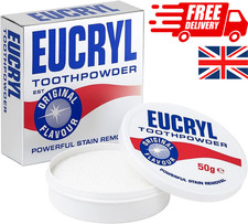 Eucryl Original Flavour Toothpowder, Tooth Whitening Powder, 50g
