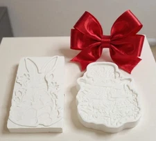 Silicone Craft Mold Mould “Cat Hat & Bunny” Resin Clay Art - Easter RARE SET
