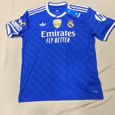 Adidas Jersey Real Madrid #6 Camavinga with Patches Mens Large