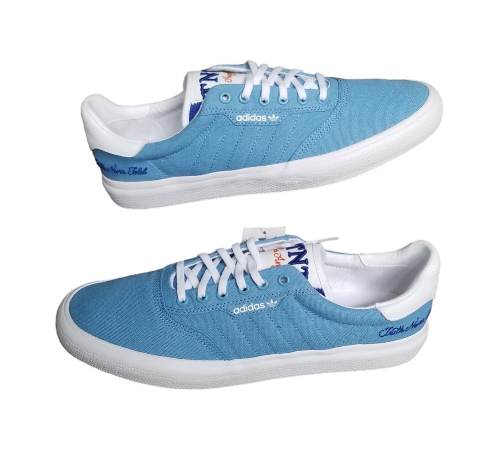 Adidas Truth Never Told x 3MC Sneakers Light Blue Skateboarding Mens US Size 12