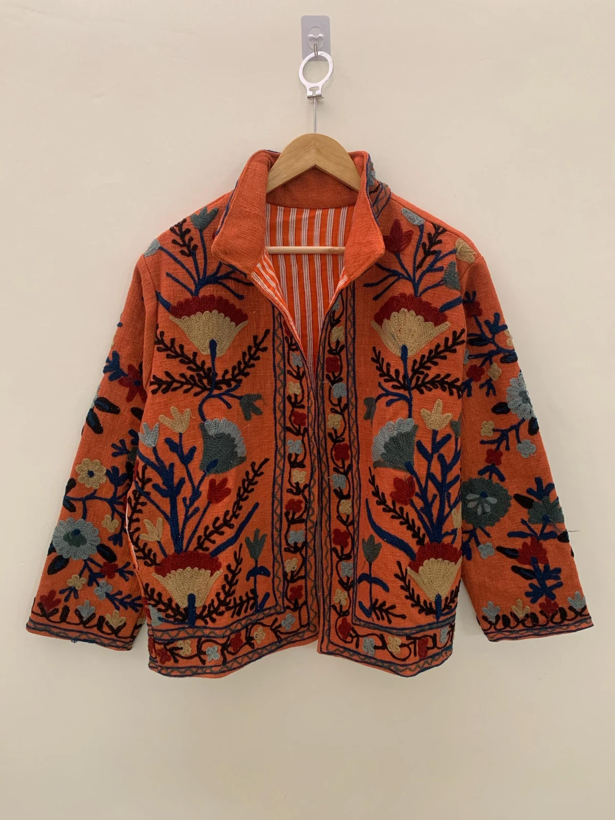 Floral Suzani Embroidery Jacket, Winter Wear Jacket Coat, Women's Coat
Opens in a new window or tab