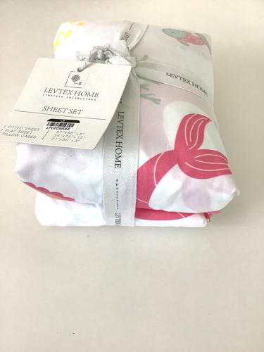 Levtex Home Timeless Collections Polyester Mermaid Full Size Sheet Set New