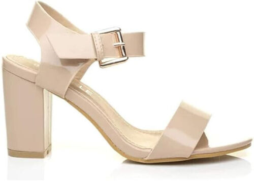 Damen- und Damenschuhe Party- und Freizeitsandalen mittlerer Absatz Peep Toe Knöchelriemen - Bild 29 von 29