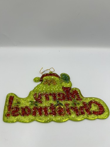 Vintage 1970/80’s Hanging Christmas Suncatcher Decorations 18cm (Set of 4) - Picture 9 of 13