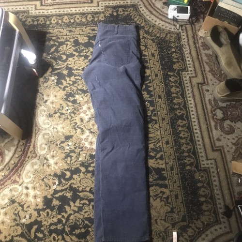 LEVIS CORDS NAVY/BLACK 36X33 Great Vintage Condition! Straight Leg - Picture 2 of 6