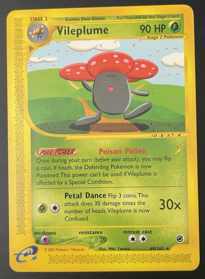Vileplume Expedition 69/165 LP+ Rare Vintage WOTC Pokemon Card non-holo