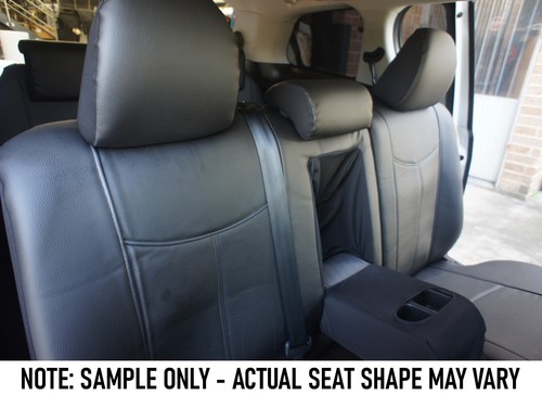 Front & Middle Leather Look Seat Covers for Holden Captiva: 05/2011 to 09/2018 - Picture 6 of 12