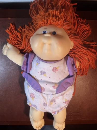 Muñeca bebé Cabbage Patch Kids #20 pelo rojo jengibre ojos azules 1988 Coleco Xavier R - Imagen 10 de 10