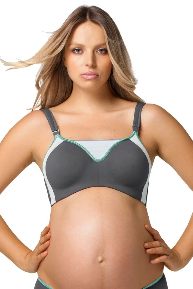 Cake Lemon Zest Flexi Wire High Impact Sports Maternity & Nursing Bra US 32 C - Image 4 of 4