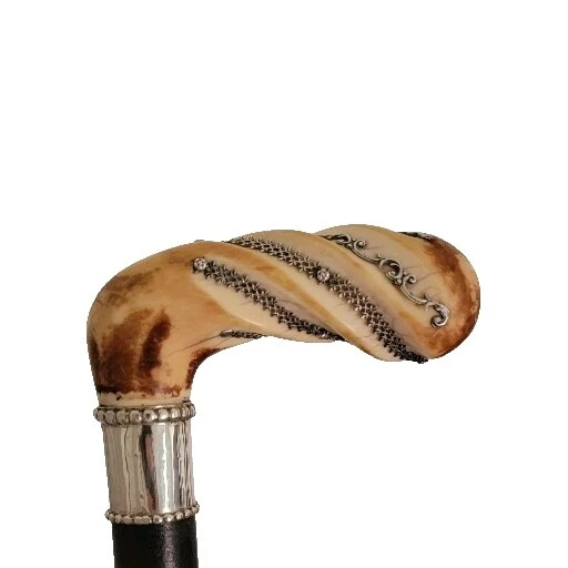 Hueso Handmade Victoriano Vintage Bastones y palos para caminata