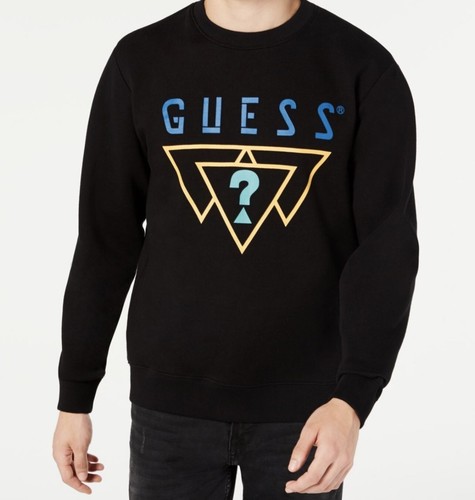 guess black sweatshirt mens