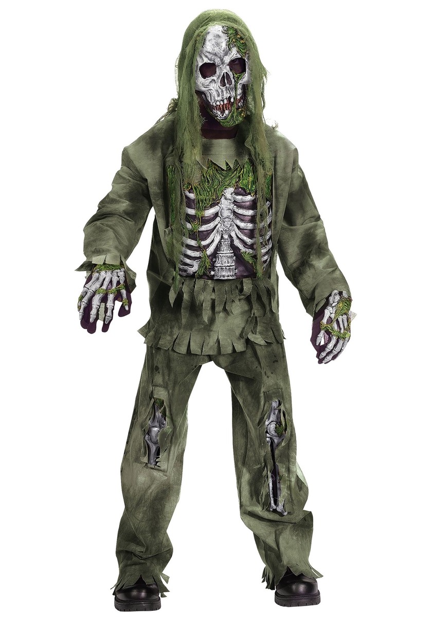 Fun World 5919 Skeleton Zombie Costume - Green, Size S for sale