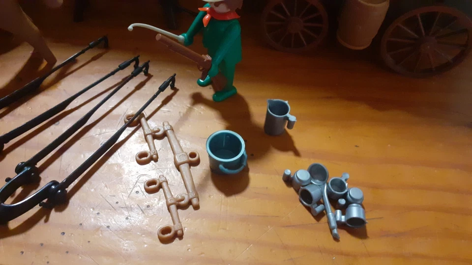 PLAYMOBIL Boite Western Chariot Bâché - Set 3243 - 1976 - Photo 4/4