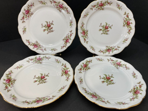 Johann Haviland Traditions Moss Rose Salad Plates 7 3/4" Set of 4 Excellent - Picture 2 of 9