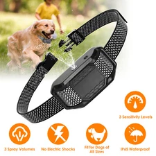 Spray Citronella Dog Training Bark Collar Anti Barking Rechargeable Waterproof
