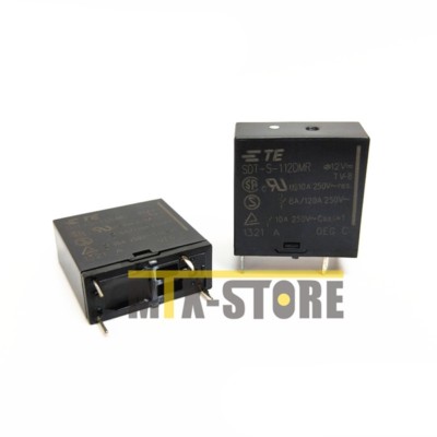5PCS SDT-S-112DMR Power Relay SPST 10A 12V 4 Pins