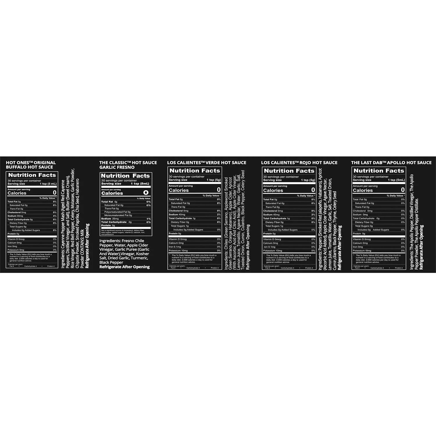 Hot Ones Hot Sauce Party Pack (5 oz., 5 pk.) eBay