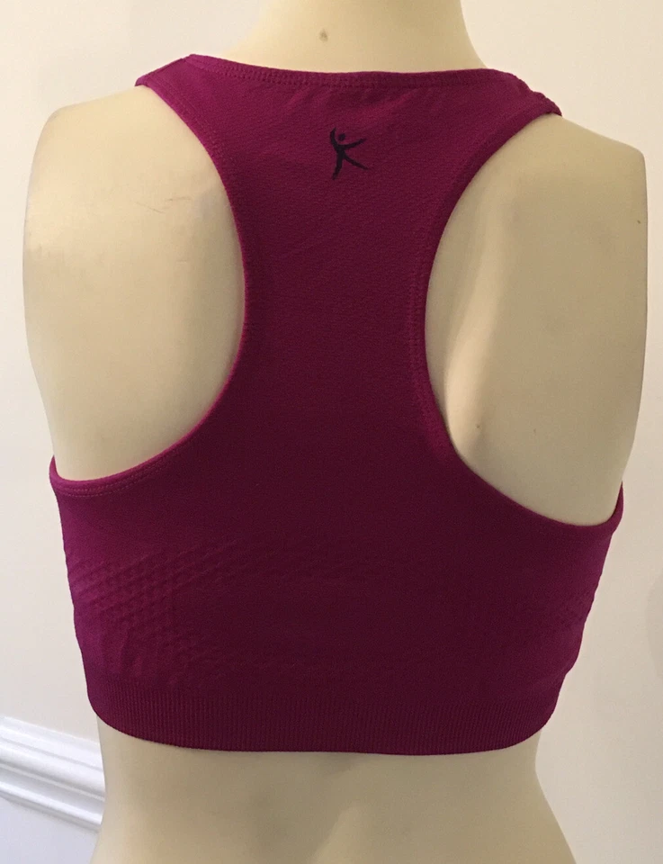 Danskin WN SZ LARGE MAGENTA NYLON/ SPANDEX SPORTS BRA - Image 2 of 4