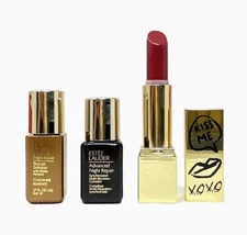Estee Lauder Advanced Night Repair Duo Set Travel Sz + Lipstick .23/.17 fl
