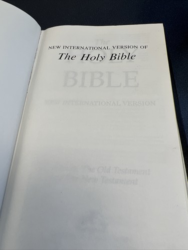 Holy Bible~New International Version~1984 Hardcover International Bible Study - Foto 6 di 12