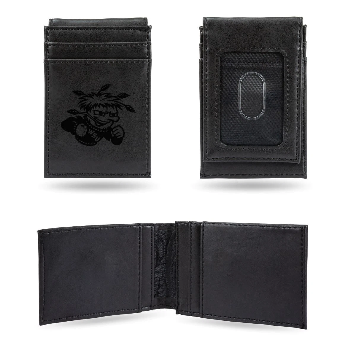 Armani Exchange Portafoglio bi-fold con applicazione - Nero
