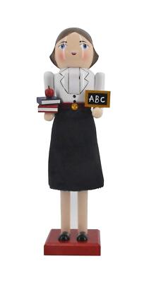 14IN Teacher Lady Christmas Nutcracker