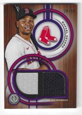 2025 Topps Tribute #DR-RD Rafael Devers Dual Jersey Patch Relics /50 Red Sox