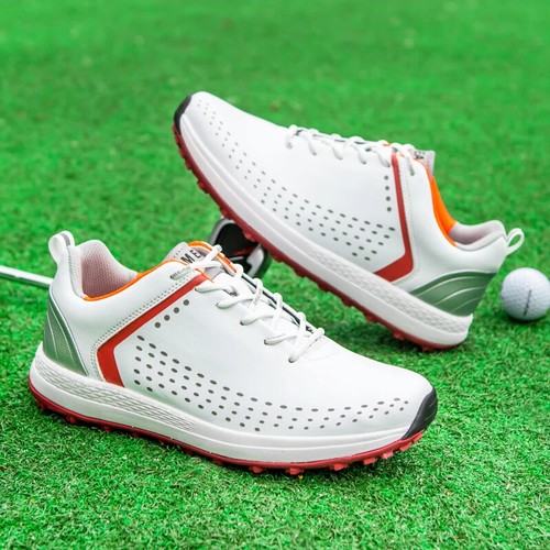 Herren Golf Bequem Walking Turnschuhe Golfer Leicht Walking Flach Schuhe - Bild 18 von 29
