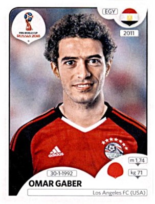 Panini Fifa World Cup 2018 Russia Sticker 77 Omar Gaber Ägypten - Egypt