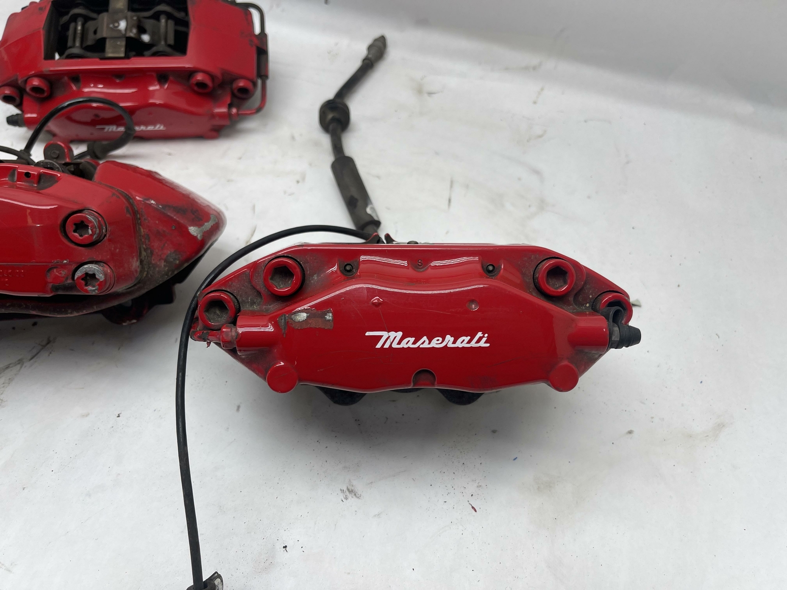 2008-2010 MASERATI GRAN TURISMO RWD FRONT & REAR BRAKE CALIPER BREMBO SET OEM