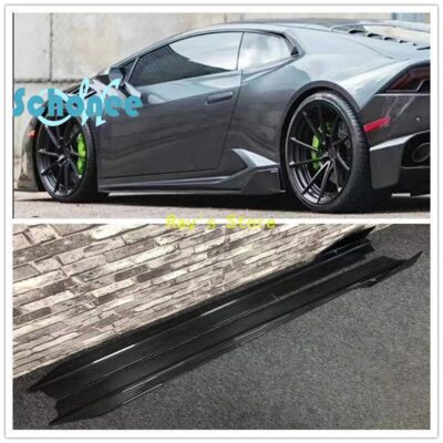 carbon fiber sideskirts extension for lamborghini huracan lp580 lp610 v style
