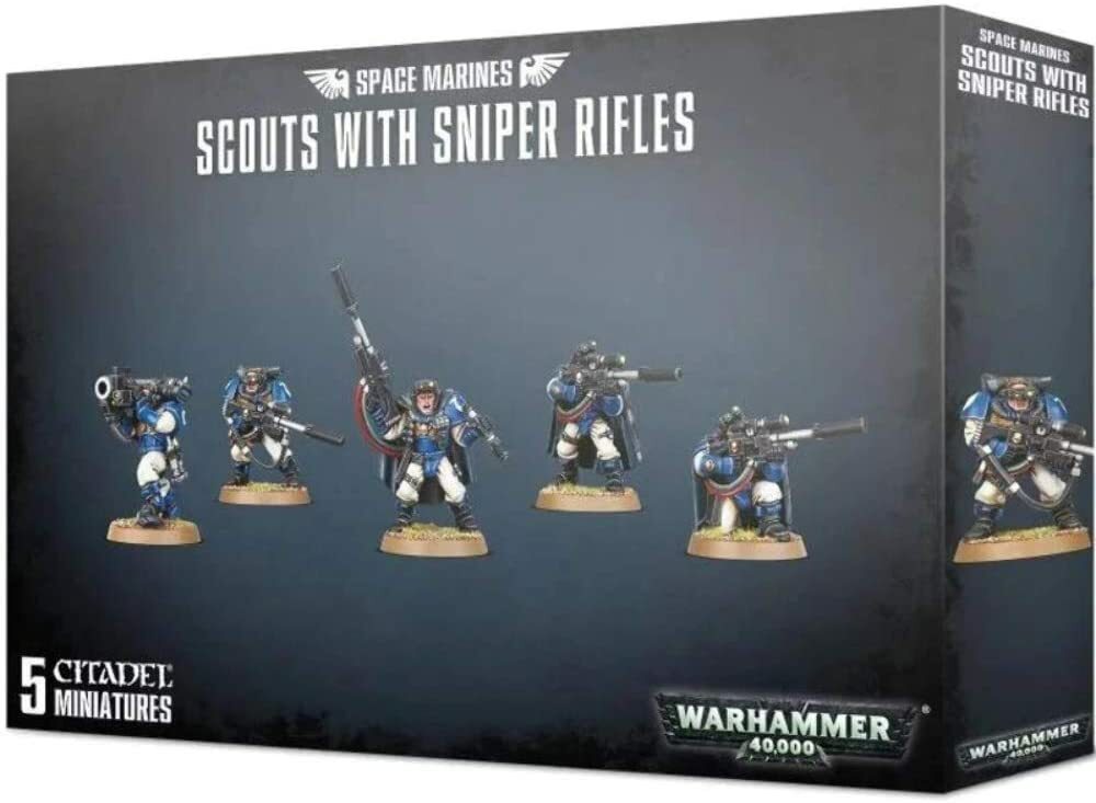 Warhammer 40.000 - Space Marines - Scouts With Sniper Rifles 48-29 Games Worksho