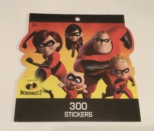 The Incredibles 2 Sticker Pad - 300 Stickers (8x8 Inches)