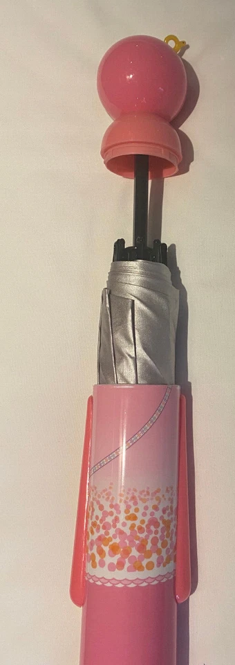 PARAGUAS MUÑECA Rosa Plegable con Estuche Rígido Niña Japón Dama Alta Calidad Nuevo en Caja Lluvia Sol Foto 3 de 4