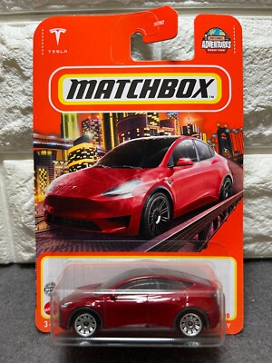 Matchbox Tesla Model Y 18/100 Adventures World Tour Red