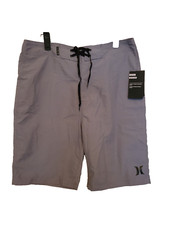 NWT Hurley One  Only 2.0 BDST 21  Swim Trunk Board Shorts Mens Size 28 GRAY