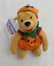 Pumpkin Pooh Mini Bean Bag Walt Disney Orange Stuffed Plush Halloween