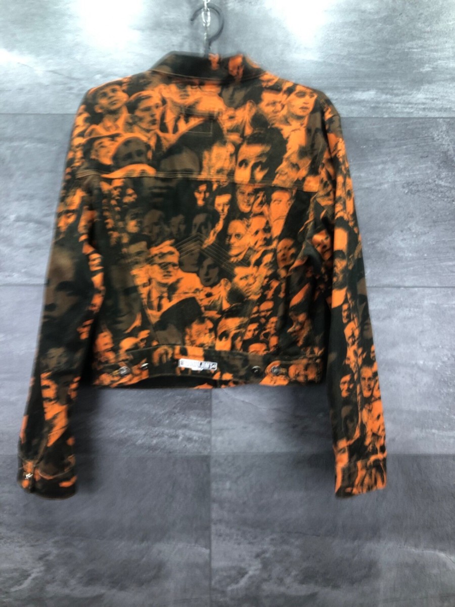 RARE Vintage Jean Paul Gaultier AW1992 Printed Faces 90's Denim