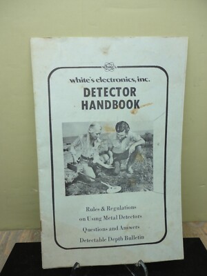 1974 Whites Electronics Metal Detector Handbook Vintage Rules & F.A.Q. Preowned