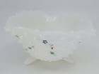 Vintage White Milk Glass 3 Footed Hobnail Bowl Candy Dish 5.5" Home Decor