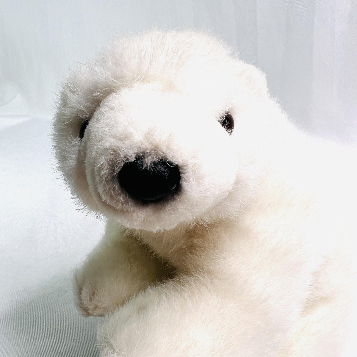 Sea World Realistic Polar Bear White Plush Stuffed Animal Standing